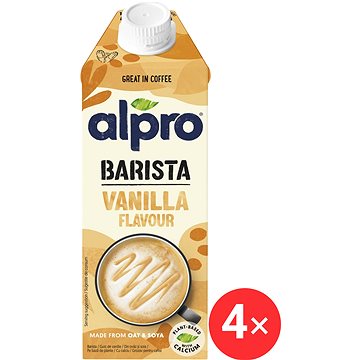 

Alpro Barista ovesno-sójový nápoj s vanilkovou příchutí 4 x 750 ml