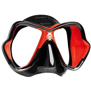 

Mares X-Vision Ultra Liquidskin, černý silikon, červený rámeček