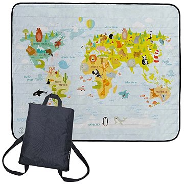 

Butter Kings Pikniková deka batoh World map