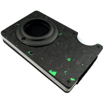

Daklos Carbon RFID karbonová mini pro AirTag s klipem černozelená