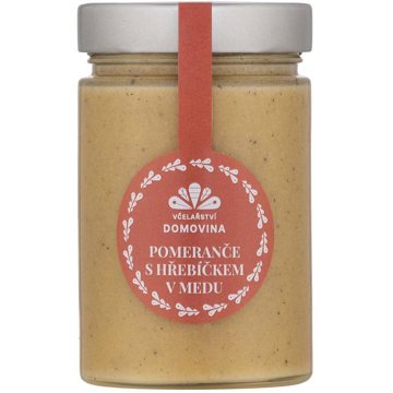 

Včelařství Domovina Pomeranče s hřebíčkem v medu 380 g