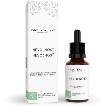 

GREEN IDEA Biovitality Nevolnost bezlihová tinktura 25 ml