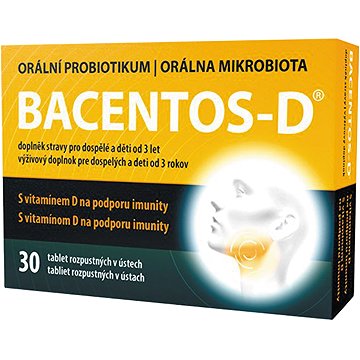 

BACENTOS-D orální probiotikum 30 tablet