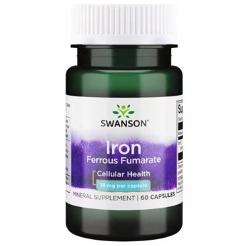 

Swanson Iron (fumarát železnatý), 60 kapslí