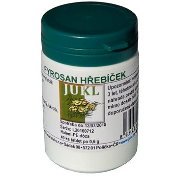 

Jukl Fyrosan Hřebíček 40 tablet