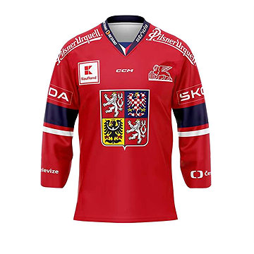 

CCM Reprezentační dres s reklamou červený, Senior, XXL