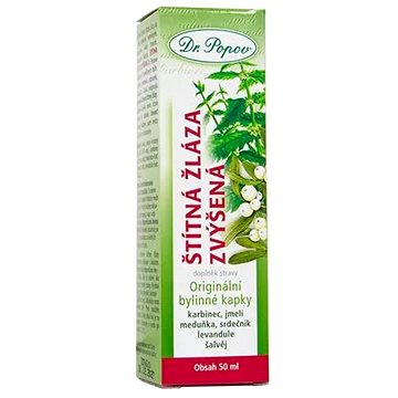 

Dr.Popov Štítná žláza zvýšená, originální bylinné kapky 50 ml