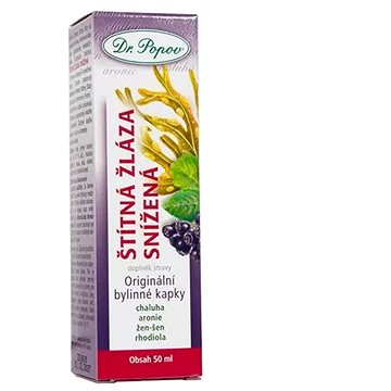 

Dr.Popov Štítná žláza snížená, originální bylinné kapky 50 ml