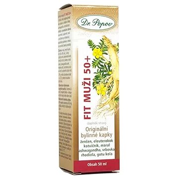 

Dr.Popov Fit muži 50+ originální bylinné kapky 50 ml