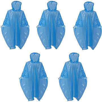 

Verk 01698 Pláštěnka pro dospělé pončo, modrá, 5 ks