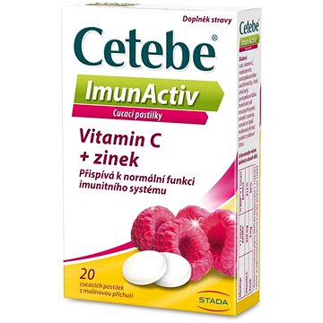 

Cetebe ImunActiv Vitamin C + zinek 20 tablet