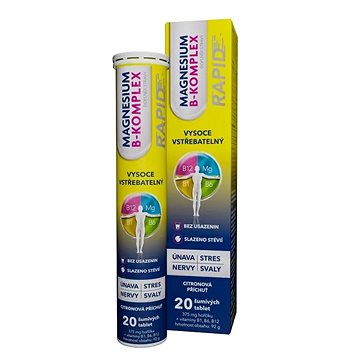 

Glenmark Magnesium B-Komplex Rapid 20 šumivých tablet