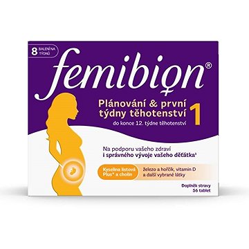 

Femibion 1 Plánování a první týden těhotenství 56 tablet