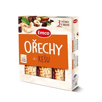 

Emco Tyčinka s ořechy a kešu 3x35g