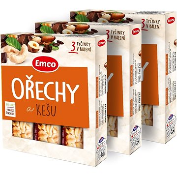 

Emco Tyčinka s ořechy a kešu 3x35g