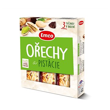 

Emco Tyčinka s ořechy a pistácií 3x35g