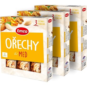 

Emco Tyčinka s ořechy a medem 3x35g