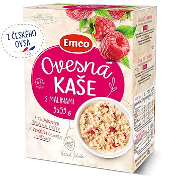 

Emco Ovesná kaše s malinami 5x55g