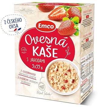

Emco Ovesná kaše s jahodami 5x55g