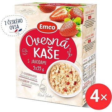 

Emco Ovesná kaše s jahodami 4 x (5x55g)