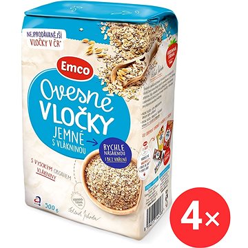 

Emco Ovesné vločky jemné s vlákninou 4 x 500g