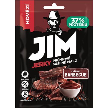

Jim Jerky hovězí s příchutí BBQ 23 g