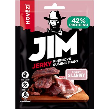 

Jim Jerky hovězí s příchutí slaniny 23 g