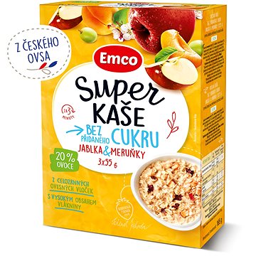 

Emco Super kaše Jablka & Meruňky 3x55g