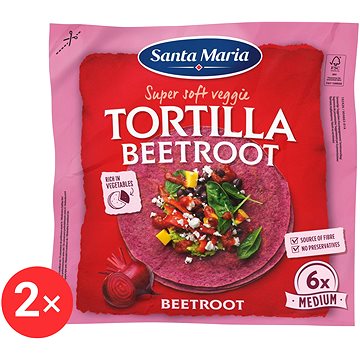 

Santa MariaVeggie tortilla červ.řepa2 x 240g B12