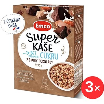 

Emco Super kaše 2 druhy čokolády 3 x (3x55g)