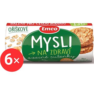 

Emco Ovesné sušenky oříškové 6 x 150g