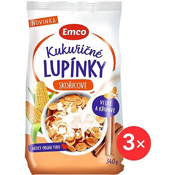 

Emco Kukuřičné lupínky skořicové 3 x 340 g