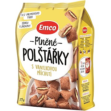 

Emco Plněné polštářky s vanilkovou příchutí 175 g