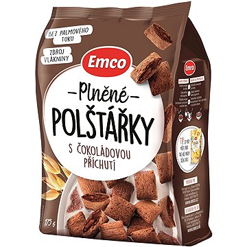 

Emco Plněné polštářky s čokoládovou příchutí 175 g