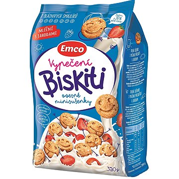 

Emco Biskiti mléční s jahodami 350 g