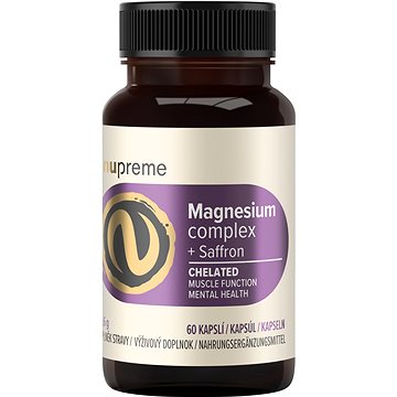 

Nupreme Magnesium + šafrán chelát 60 kapslí