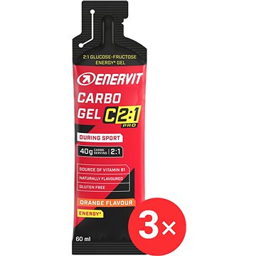 

Enervit Carbo Gel C2:1 3 x 60ml, pomeranč