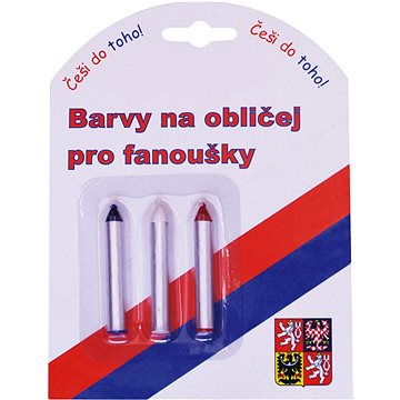 

SPORTTEAM Barvy na obličej ČR2, tužky 3ks