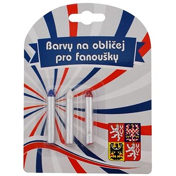 

SPORTTEAM Barvy na obličej ČR4, tužky 3ks
