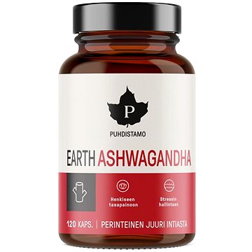 

Puhdistamo Earth Ashwagandha BIO 120 kapslí
