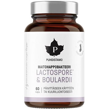 

Puhdistamo Lactic Acid Bacteria Boulardii 60 kapslí (Maitohappo-bakteeri)