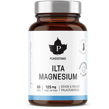 

Puhdistamo Night Magnesium 60 kapslí (Ilta Magnesium)