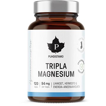 

Puhdistamo Triple Magnesium 120 kapslí