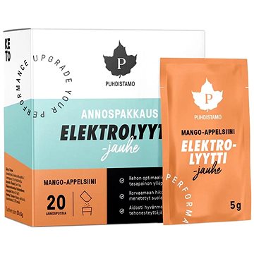 

Puhdistamo Electrolyte Powder 20 × 5 g mango orange