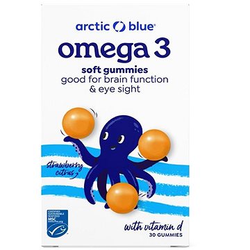 

Arctic Blue Kids Omega 3 30 gummies (250 mg DHA, 70 mg EPA & Vitamin D)