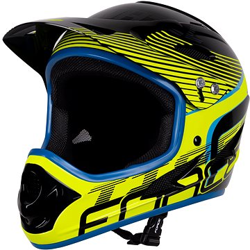 

Force Tiger přilba downhill, črn-fluo-Modrá L-XL