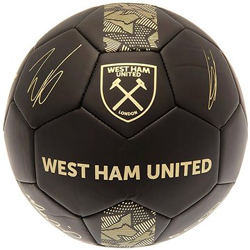 

Ouky West Ham United FC, černý, zlaté podpisy, vel. 1