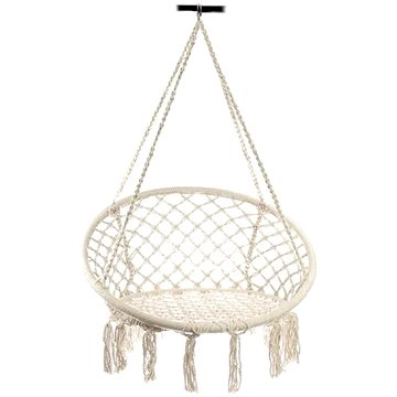 

KIK KX7629 Závěsné křeslo s třásněmi 80 cm bílá