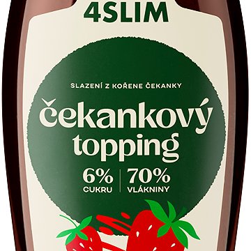 

4Slim Čekankový topping jahoda 330 g
