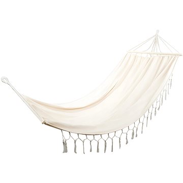 

Verk 01904 Hamaka houpací síť dřevo 200×150 cm béžová